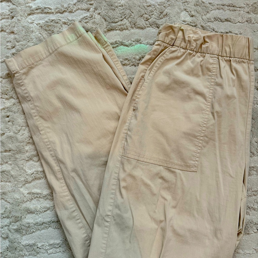 Gap Off-Duty Khaki Pull On High Waisted Pants Large (tall)